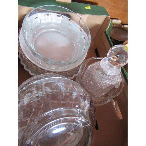 277 - Two boxes of assorted storage jars, plates, bowls etc