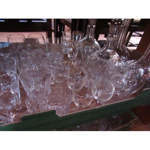 285 - Three boxes of assorted glassware