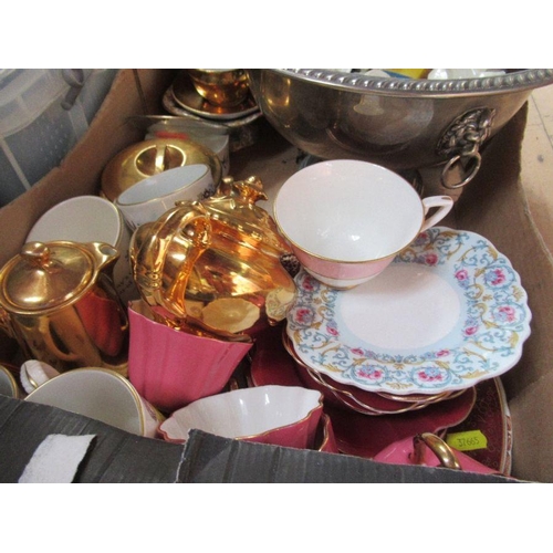 350 - Box of assorted china to include Royal Worcester and other items