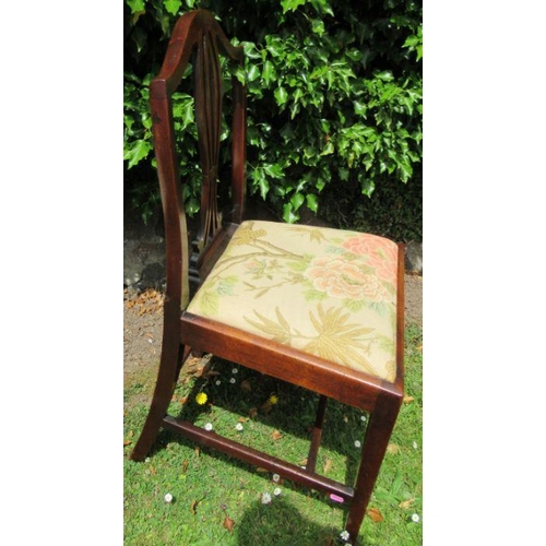 55 - Three 19th century mahogany dining chairs