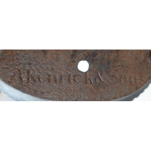 8 - Archibald Kenrick & Sons, cast iron boot scraper, decoration with anthemion leaves