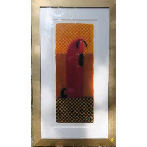 91 - Govinder Nazran, signed limited edition print, Everard, 6/295 with certificate, 28ins x 12ins