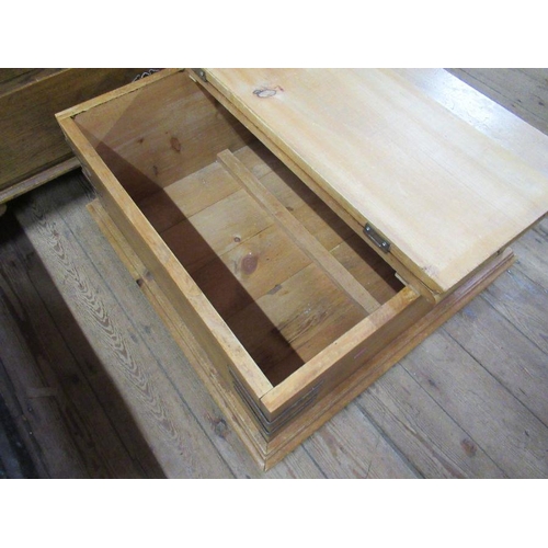 109 - A bureau, filing cabinet, pine storage unit