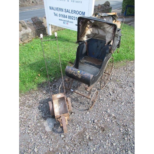 15 - A pram, af, together with a line marker