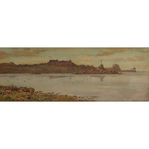 192 - Arthur Sucker, watercolour, St Heliers, 5.5ins x 14.5ins