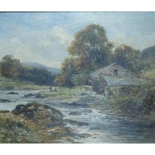 217 - Wellesley Cottrell, oil on canvas, An Old Mill, North Wales, dated 1898, signed bottom left