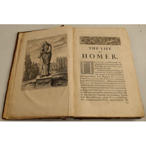 257 - Homer his Illiads, translated, adornd with Sculpture and illustrated with Annotations, by John Ogilb... 