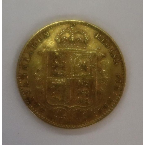 412 - An 1892 gold half sovereign