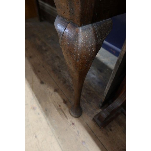 2 - An Antique oak dresser, with a boarded back plate rack, width 59ins, height 82ins