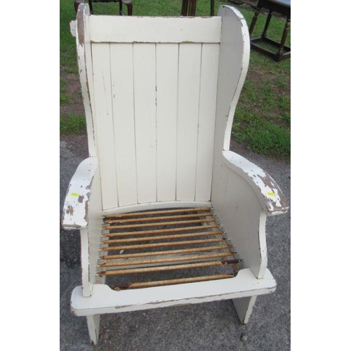 43 - A painted Lambing style chair