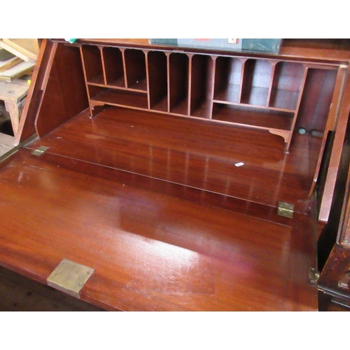 52 - A bureau, width 35ins, height 44ins