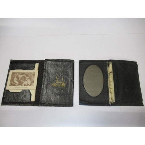 237 - A WW1 wallet writing set from the New Zealand YMCA stamped to the front 