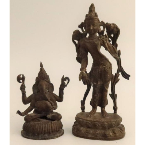 247 - Two late 19th century/early 20th century Sino Tibetan deity figures