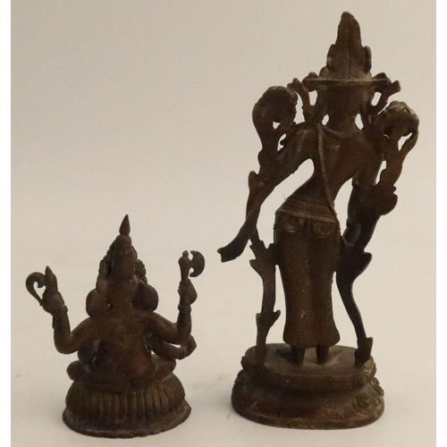 247 - Two late 19th century/early 20th century Sino Tibetan deity figures