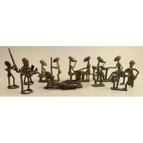 251 - Collection of African metal figures and figure groups