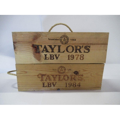 291 - Two boxed bottles of vintage port, Taylor's 1978 and 1984