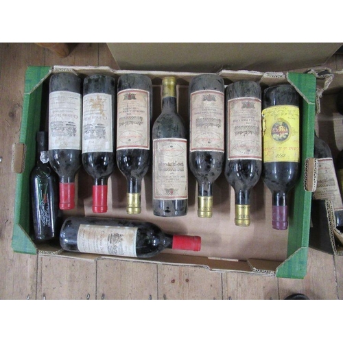 293 - A collection of wine, to include St Emillion from the 1970s, four bottles of 1970 Chateau la tour et... 