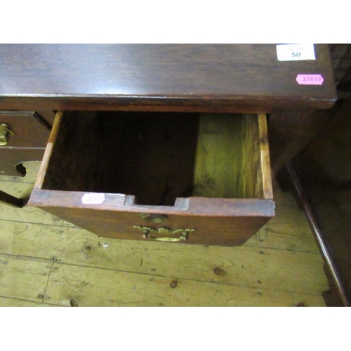 50 - 37859 An Antique oak low boy, width 36ins, depth 20ins, height 30ins