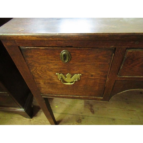 50 - 37859 An Antique oak low boy, width 36ins, depth 20ins, height 30ins