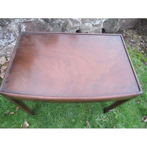 78 - A mahogany occasional table, stamped 193 W, 19ins x 29ins height 21.5ins