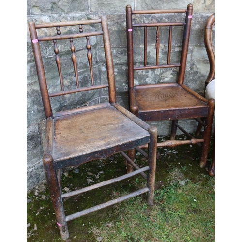 86 - Five chairs, to include 19th century examples