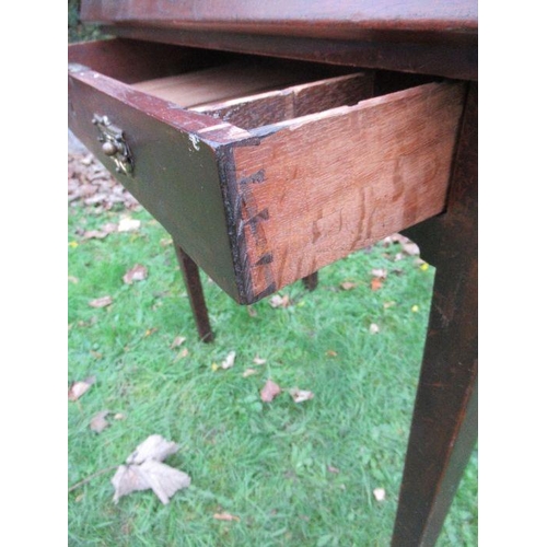 97 - A 19th century mahogany writing table with ratcheted rising top, width 27ins, height 27ins