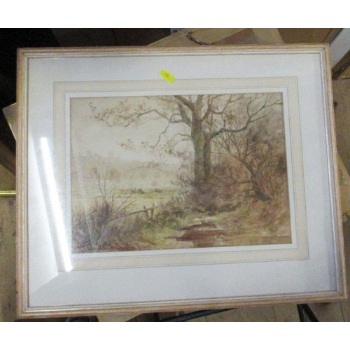 158 - Henry E Hobson, watercolour, girl with water carrier, 18ins x 12.5ins, together with another waterco... 