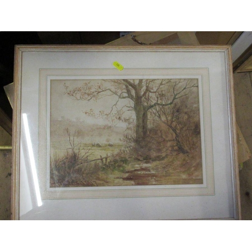 158 - Henry E Hobson, watercolour, girl with water carrier, 18ins x 12.5ins, together with another waterco... 