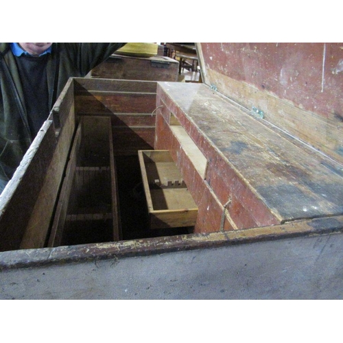 57 - A large tool box , width 43ins, depth 30ins, height 26ins