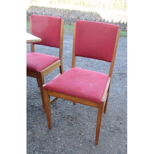 65 - A Gordon Russell extending dining, with extra leaf, length fully extended 60ins, width 30ins, height... 