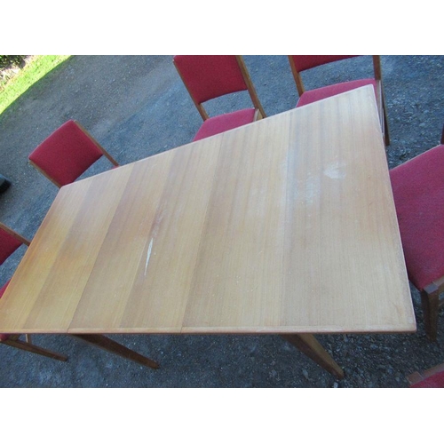 65 - A Gordon Russell extending dining, with extra leaf, length fully extended 60ins, width 30ins, height... 