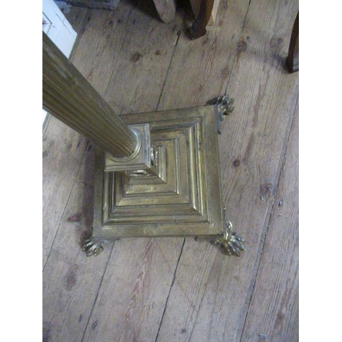 74 - A brass standard lamp