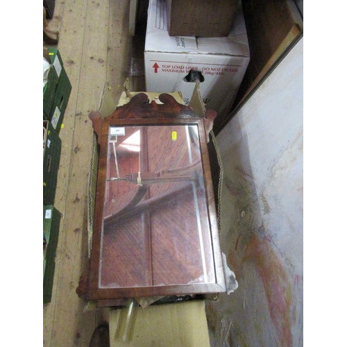 82 - Two Georgian design fret cut mirrors