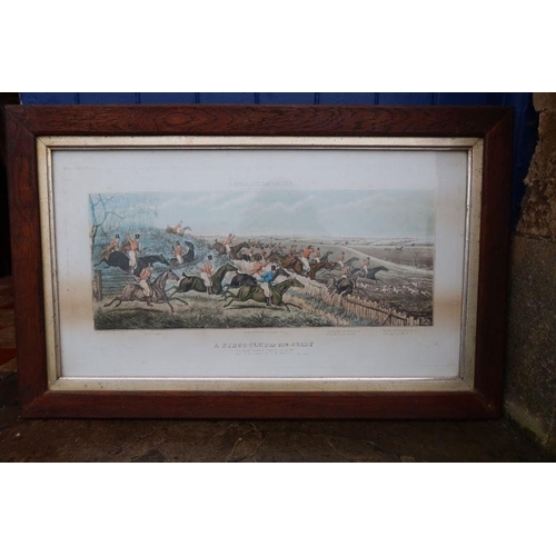 89 - John Dean Paul, four Antique hunting prints, Leicestershire Hunt, 14.5ins x 26.5ins