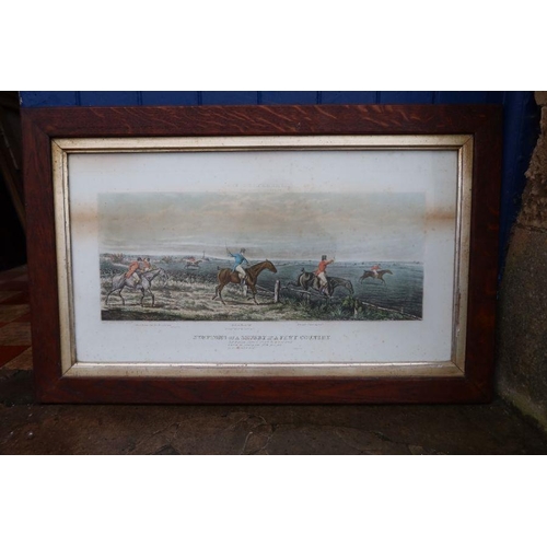 89 - John Dean Paul, four Antique hunting prints, Leicestershire Hunt, 14.5ins x 26.5ins
