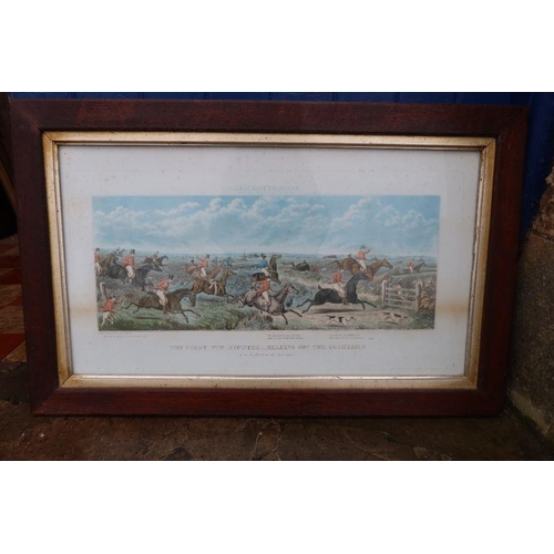 89 - John Dean Paul, four Antique hunting prints, Leicestershire Hunt, 14.5ins x 26.5ins