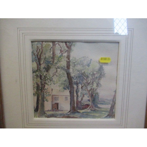 94 - A watercolour and three prints