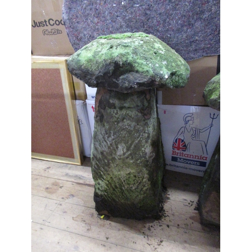 78 - Two staddle stone