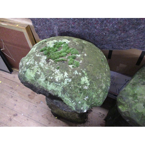 78 - Two staddle stone