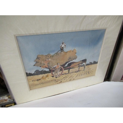 107 - Anthony J Avery, 'Man of Ross Gallery', a large collection of mounted unframed watercolours, togethe... 