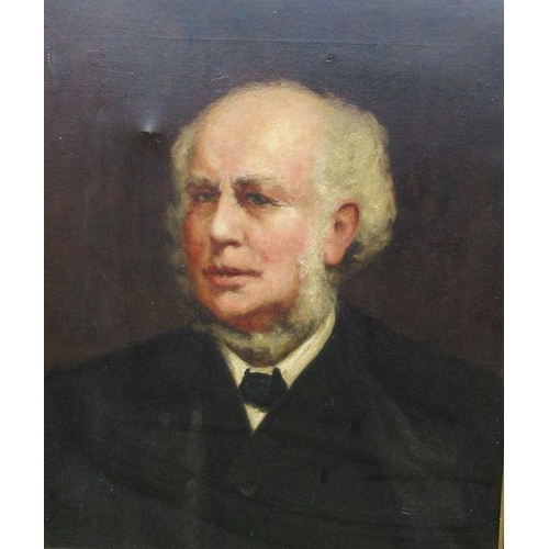 142 - An English School, oil on canvas, portrait of an older gentleman, 24ins x 19ins