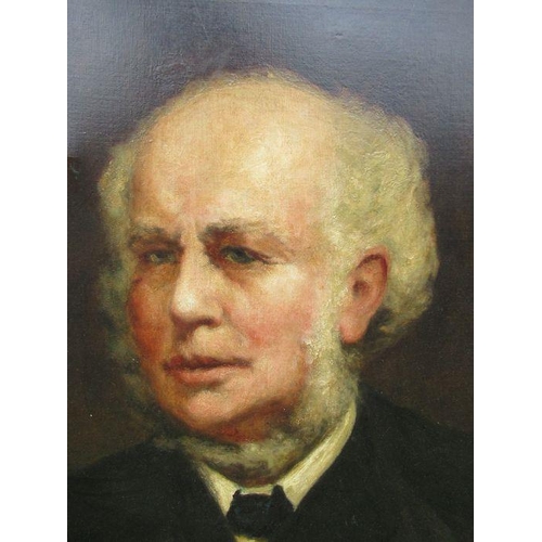 142 - An English School, oil on canvas, portrait of an older gentleman, 24ins x 19ins