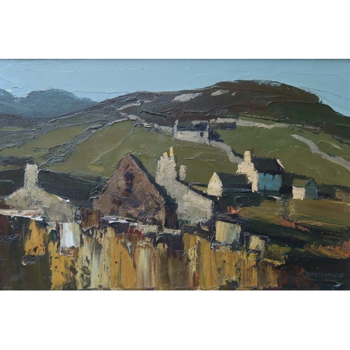 148 - Donald McIntyre, oil on board, Llandeiniolen, 19ins x 30ins