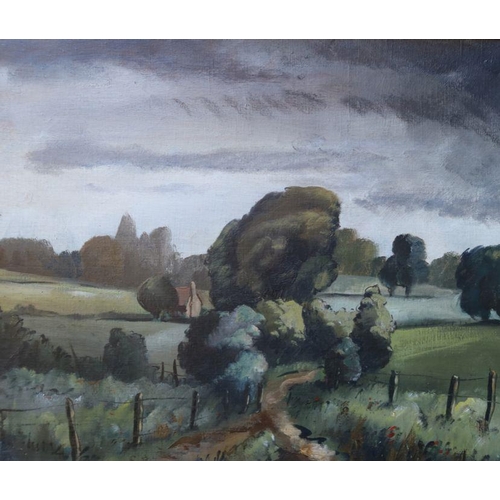 160 - Colum Gore-Booth, oil on canvas, Irish landscape, 20ins x 23ins