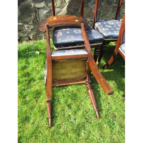 22 - A set of twelve 19th century mahogany bar back dining chairs