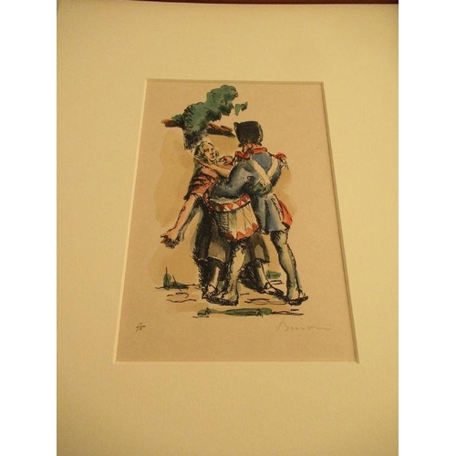 260 - Busoni, Georg Buchner's Wozzeck, 1924, nine hand coloured lithographs, eight signed in pencil by the... 