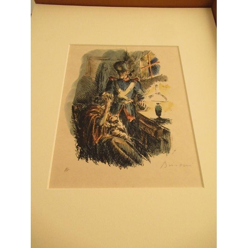 260 - Busoni, Georg Buchner's Wozzeck, 1924, nine hand coloured lithographs, eight signed in pencil by the... 