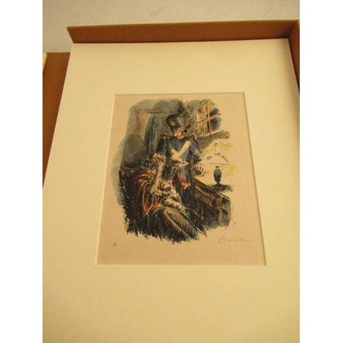 260 - Busoni, Georg Buchner's Wozzeck, 1924, nine hand coloured lithographs, eight signed in pencil by the... 