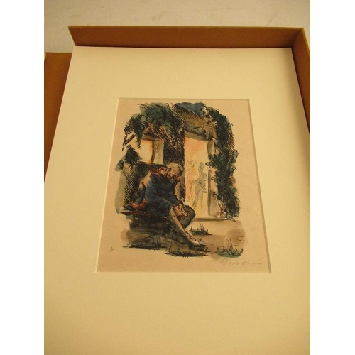 260 - Busoni, Georg Buchner's Wozzeck, 1924, nine hand coloured lithographs, eight signed in pencil by the... 