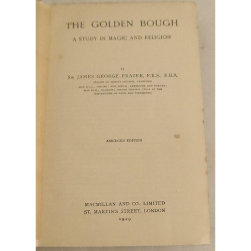 264 - The Golden Bough, by Sir James George Frazer, Macmillan & co, 1929 abridged edition; The Story of th... 